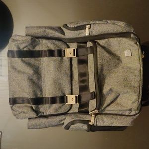 Ju-Ju-Be XY Collection Hatch Backpack Diaper Bag, Gray Matter - Brand New